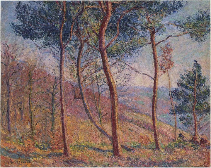In the Mountains by Gustave Loiseau — hand-painted botanical oil painting reproduction on canvas