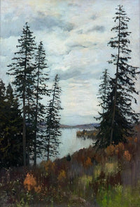 In the North by Isaac Levitan — hand-painted botanical oil painting reproduction on canvas