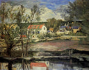In the Oise Valley by Paul Cezanne — hand-painted landscape oil painting reproduction on canvas