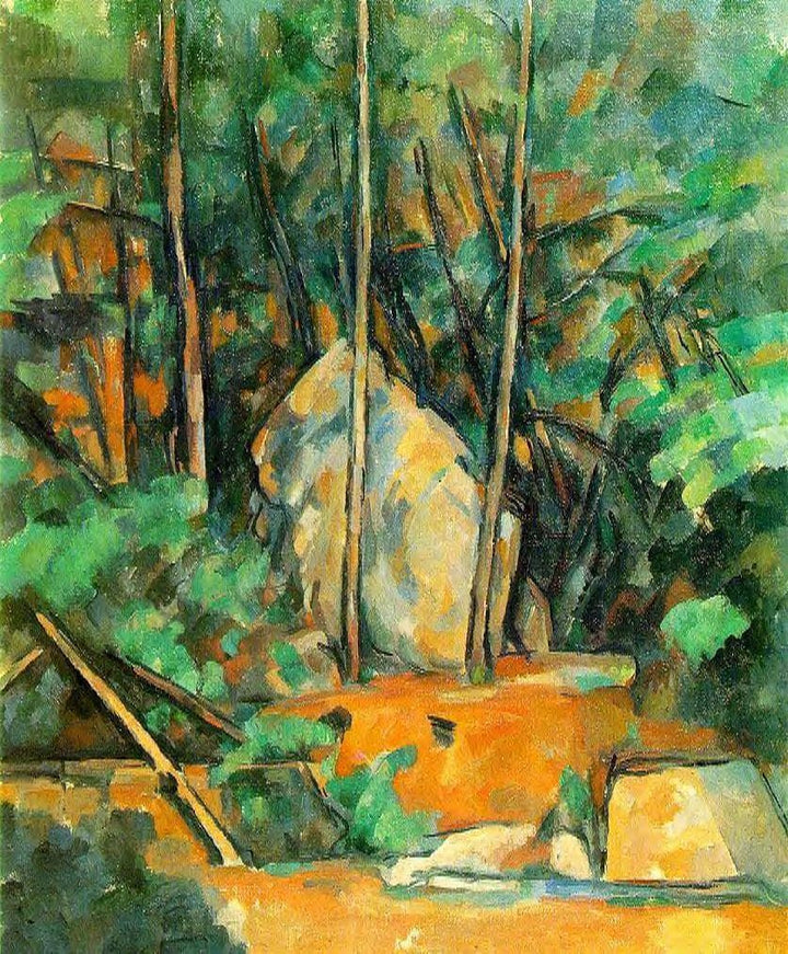 In the Park of Chateau Noir by Paul Cezanne — hand-painted botanical oil painting reproduction on canvas