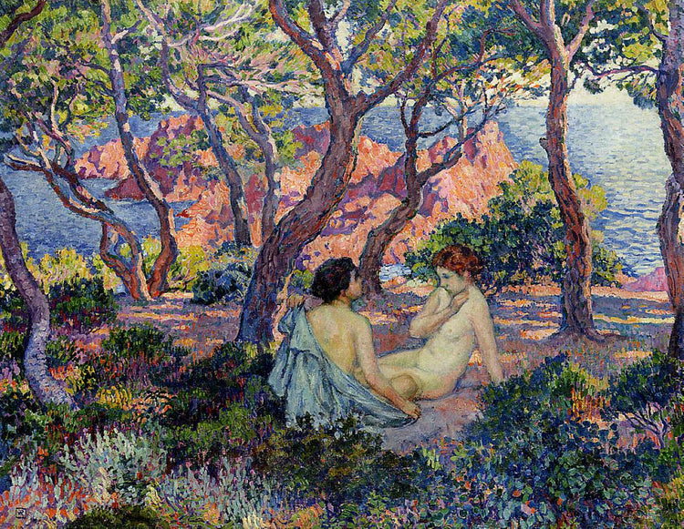 In the Shade of the Pines - Theo van Rysselberghe