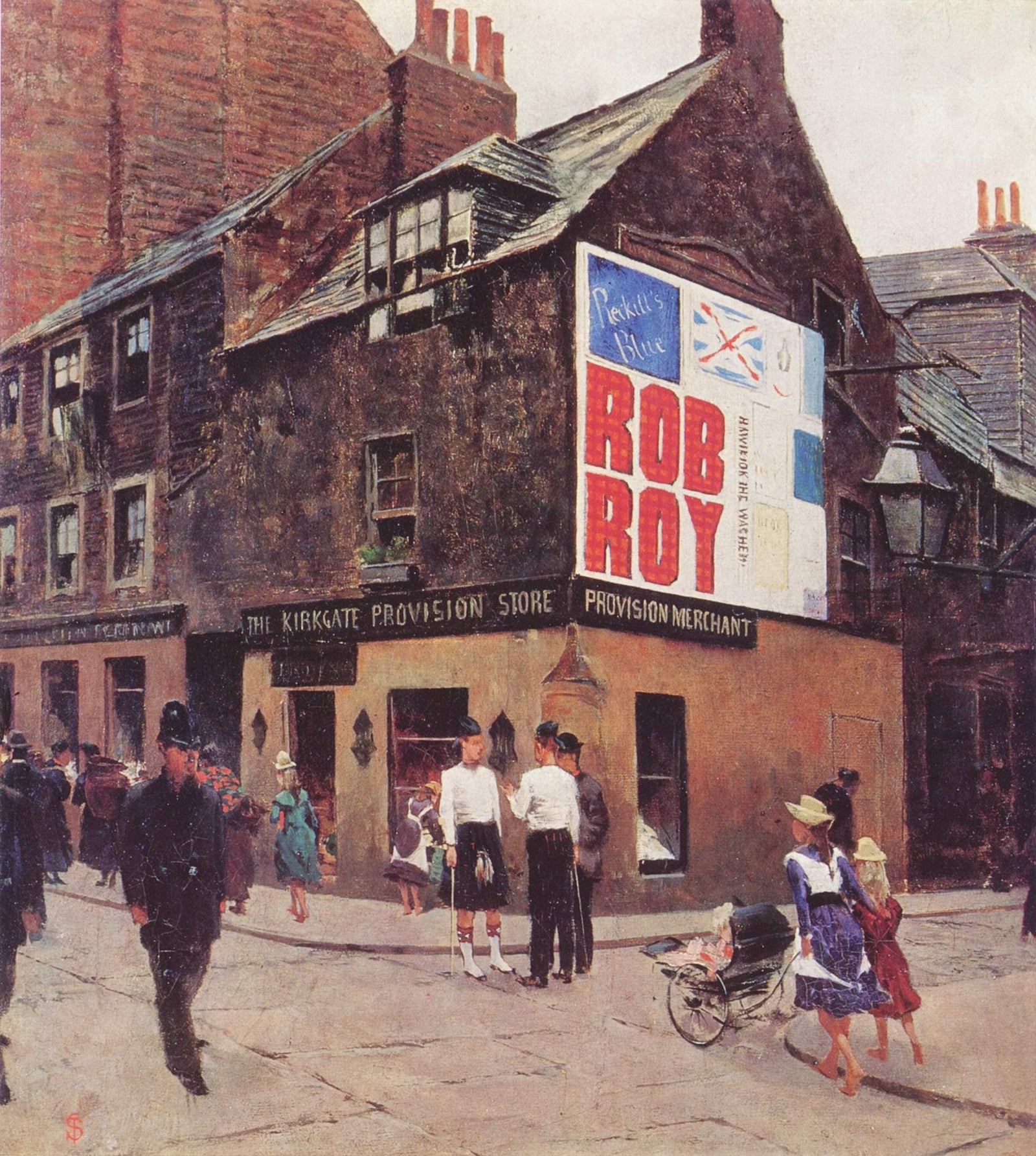 In the streets of Leith