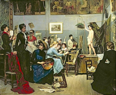 In the Studio in study
