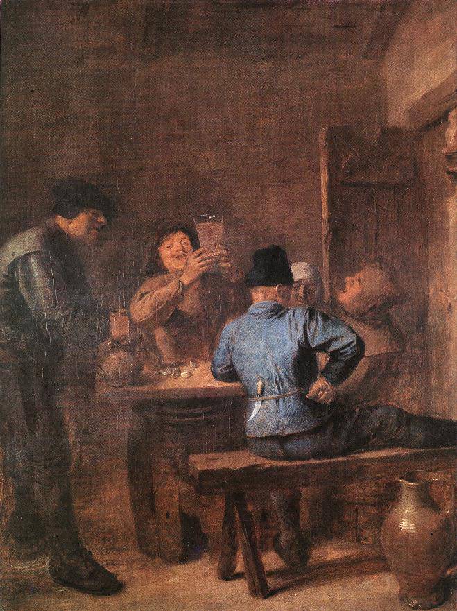 In the Tavern - Adriaen Brouwer