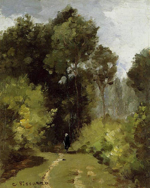 In the Woods - Camille Pissarro