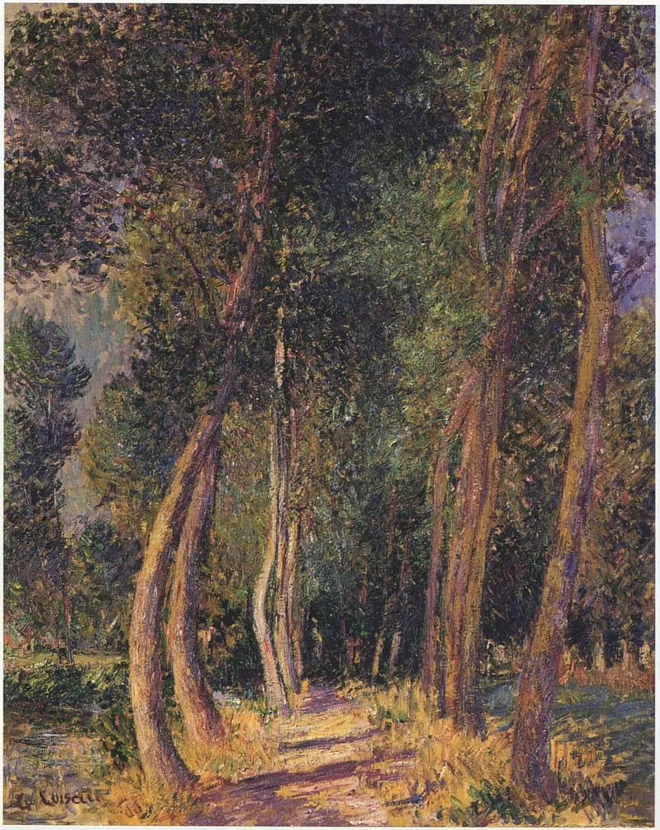 In the Woods by Gustave Loiseau — hand-painted botanical oil painting reproduction on canvas