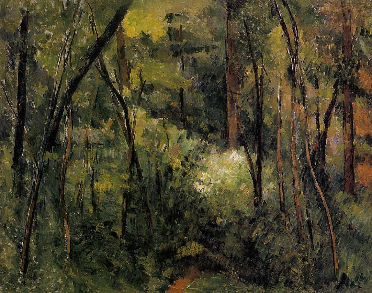 In the Woods - Paul Cezanne