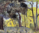 In the Woods (study) by Pierre Bonnard — forest oil painting wall art, Post Impressionism