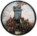 Inauguration of the monument to the fallen in the battle of Mentana by Michele Cammarano — hand-painted architectural oil painting reproduction on canvas
