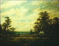 Indian Encampment by Ralph Blakelock — hand-painted botanical oil painting reproduction on canvas