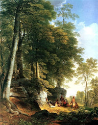 Indian Rescue by Asher Brown Durand — hand-painted botanical oil painting reproduction on canvas