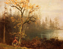Indian Scout by Albert Bierstadt — hand-painted botanical oil painting reproduction on canvas