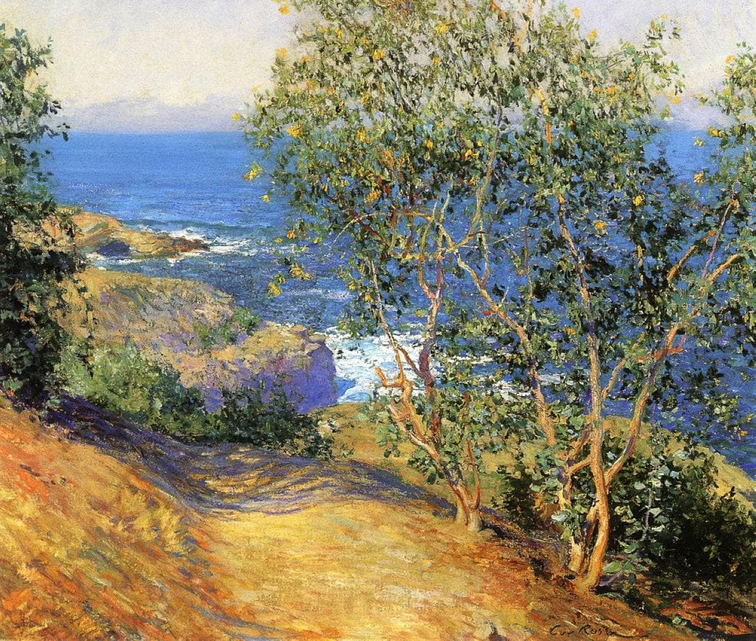 Indian Tobacco Trees, La Jolla by Guy Rose — hand-painted botanical oil painting reproduction on canvas