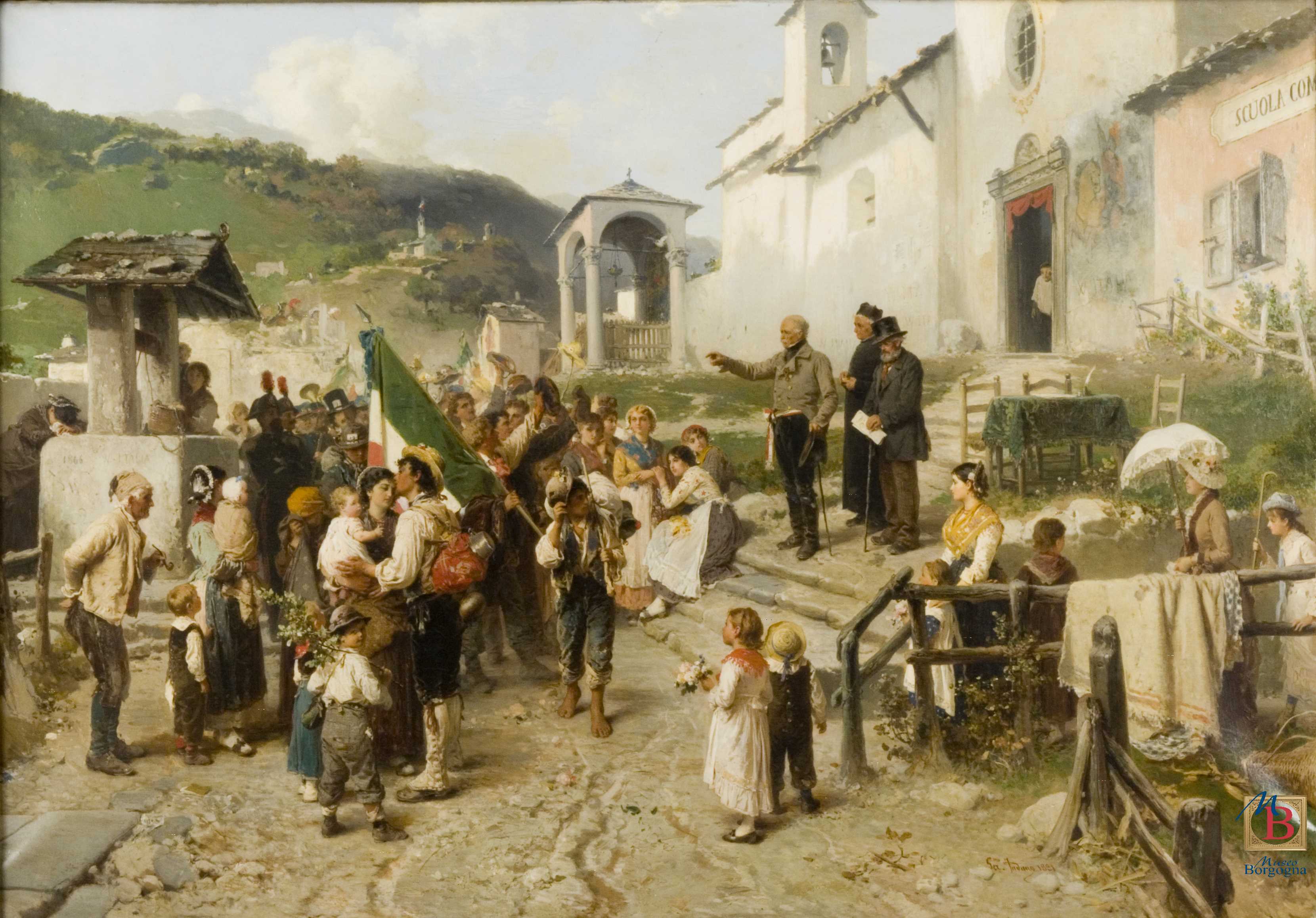 The Departure Of The Conscripts In 1866 - Gerolamo Induno