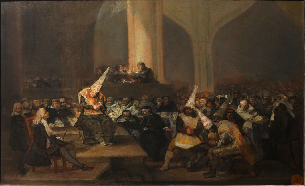 Inquisition Scene by Francisco Goya — hand-painted cultural oil painting reproduction on canvas