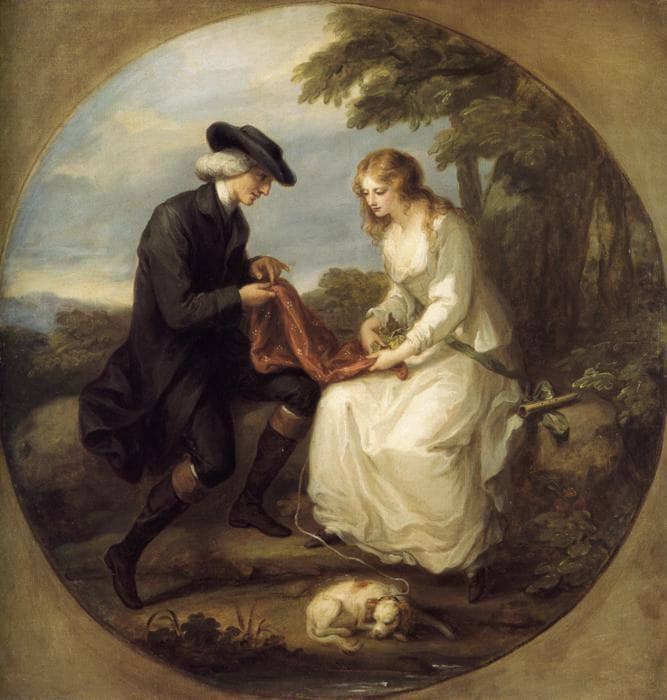 Insane Mary by Angelica Kauffman — hand-painted portrait oil painting reproduction on canvas