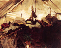 Inside a Tent in the Canadian Rockies by John Singer Sargent — hand-painted abstract oil painting reproduction on canvas
