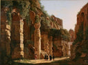 Inside the Colosseum by Franz Ludwig Catel — urban oil painting wall art, Romanticism