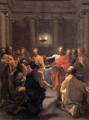Institution of the Eucharist by Nicolas Poussin — religion oil painting wall art