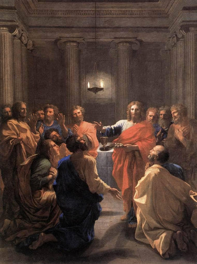 Institution of the Eucharist in hallway