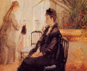 Interior by Berthe Morisot — hand-painted eco oil painting reproduction on canvas
