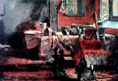 Interior (etude) in dining room