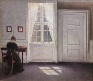 Interior from Strandgade with Sunlight on the Floor - Vilhelm Hammershoi