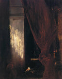 Interior of a Chapel by Eugene Delacroix — hand-painted abstract oil painting reproduction on canvas