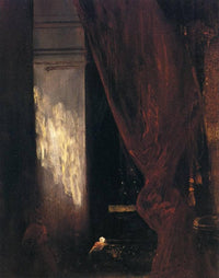 Interior of a Chapel by Eugene Delacroix — hand-painted abstract oil painting reproduction on canvas