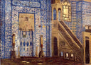 Interior of a Mosque by Jean-Leon Gerome — religious oil painting wall art, Orientalism