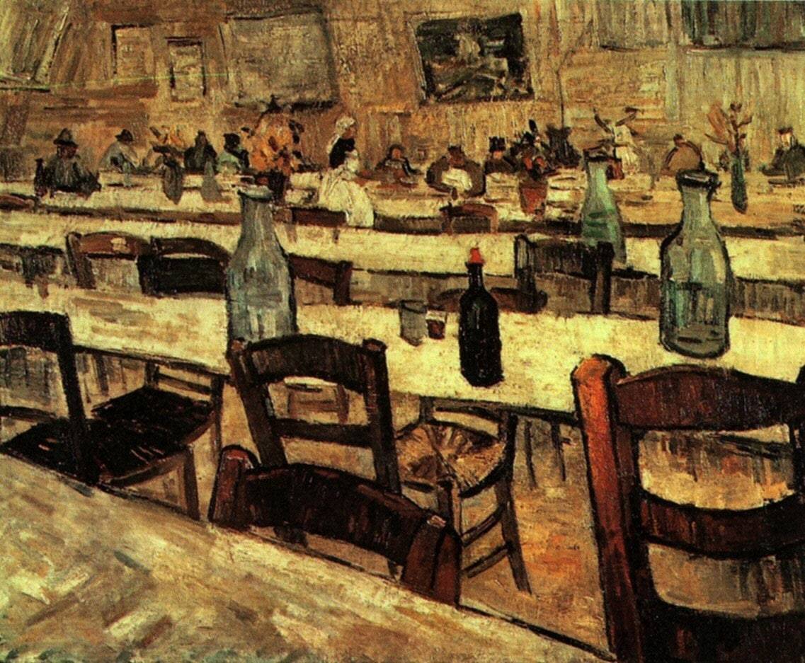 Interior of a Restaurant in Arles - Vincent van Gogh