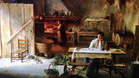 Interior by Vincenzo Abbati — hand-painted still oil painting reproduction on canvas
