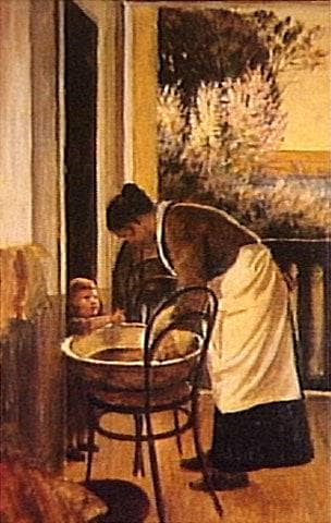 Intimidade Ii by Alfredo Andersen — hand-painted portrait oil painting reproduction on canvas