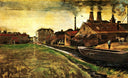 Iron Mill in The Hague by Vincent van Gogh — hand-painted botanical oil painting reproduction on canvas