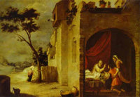 Isaac Blessing Jacob by Bartolome Esteban Murillo — hand-painted architectural oil painting reproduction on canvas