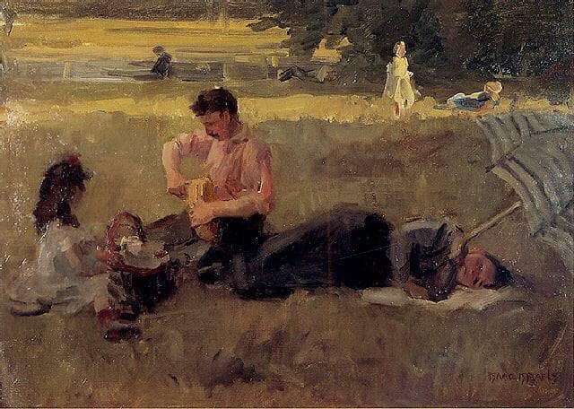 Bois de Boulogne by Isaac Israels — hand-painted portrait oil painting reproduction on canvas