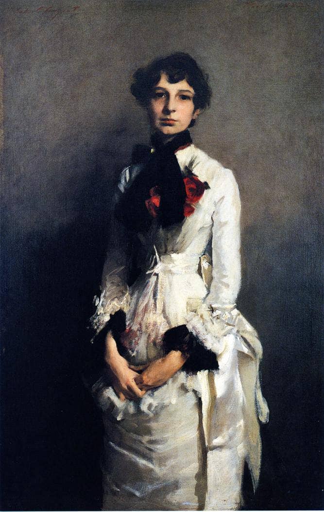 Isabel Valle by John Singer Sargent — hand-painted portrait oil painting reproduction on canvas