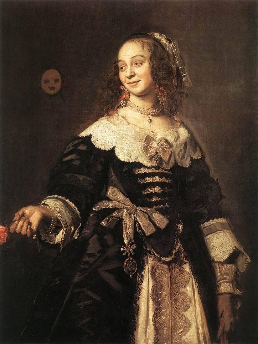Isabella Coymans by Frans Hals — hand-painted portrait oil painting reproduction on canvas