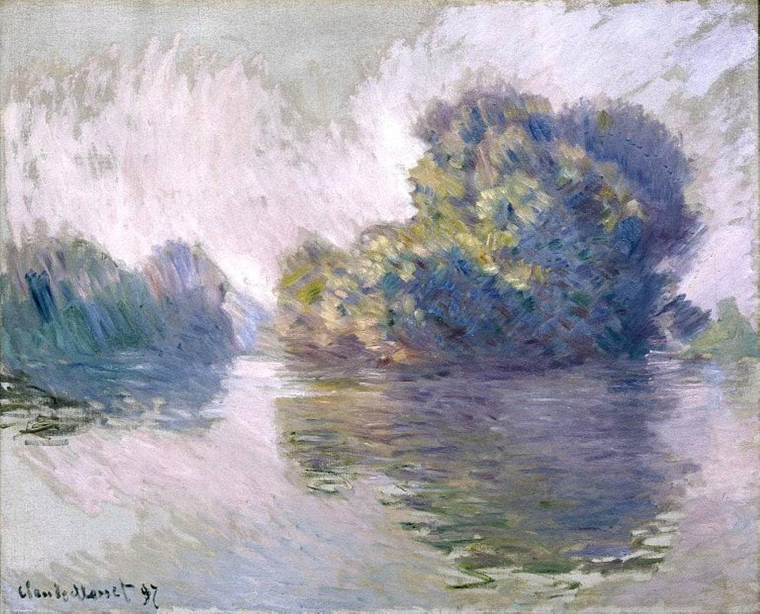 Islands at Port-Villez by Claude Monet — hand-painted landscape oil painting reproduction on canvas