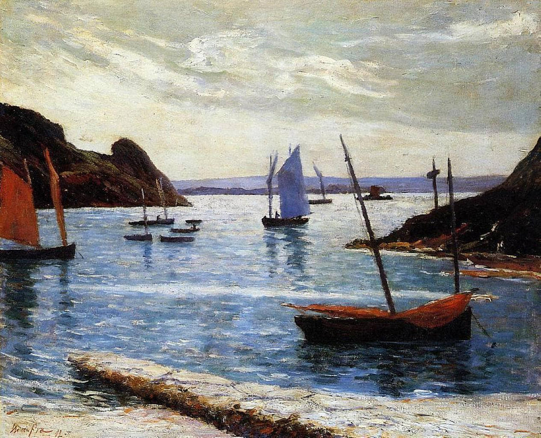 Isle of Brehat by Maxime Maufra — hand-painted landscape oil painting reproduction on canvas