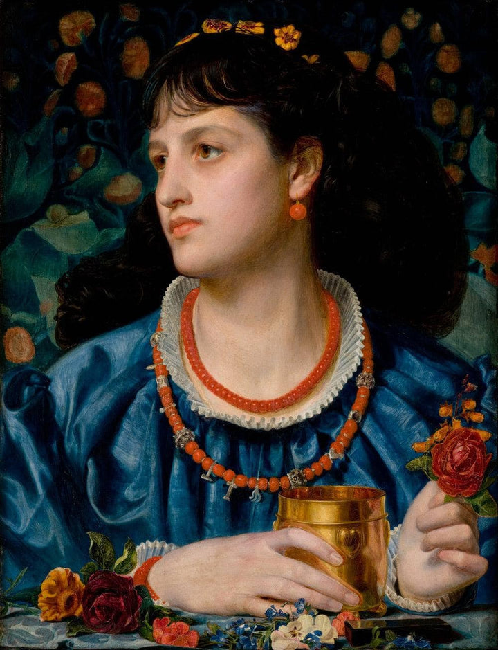 Isolda with the Love Potion by Frederick Sandys — hand-painted portrait oil painting reproduction on canvas