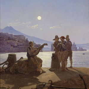 Italian fishermen in the port of Naples