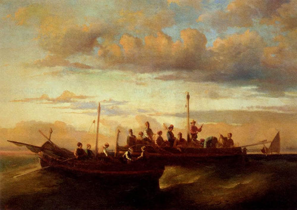 Italian Fishing Vessels at Dusk