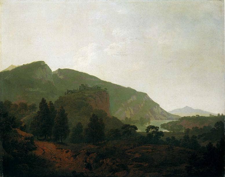 Italian Landscape by Joseph Wright — hand-painted eco oil painting reproduction on canvas