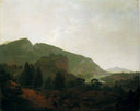 Italian Landscape by Joseph Wright — valley oil painting wall art, Romanticism