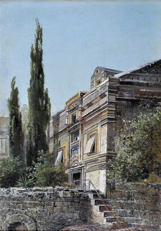 Italian Landscape with Cypresses