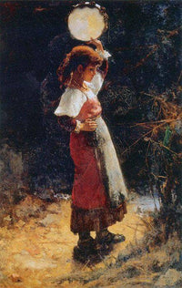 Italian woman with tambourine