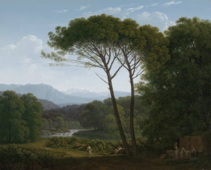 Italianate Landscape with Pines - Hendrik Voogd