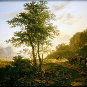 Italianate Landscape with Travellers on a Path