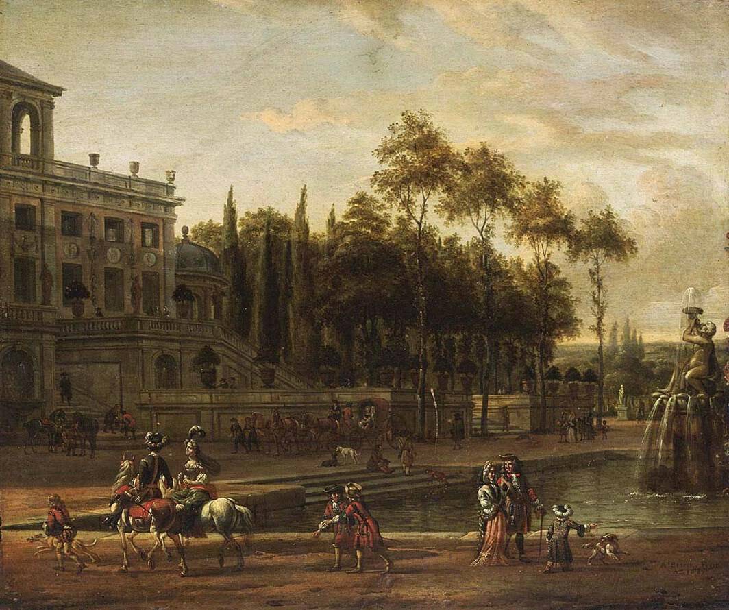 Italianate Park Landscape - Abraham Storck